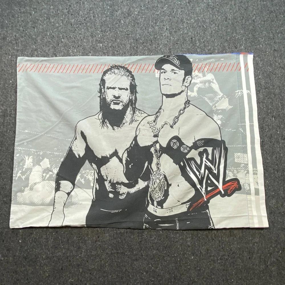 WWE Y2K‎ Vintage Unisex Standard Wrestling John Cena Triple H Graphic Pillowcase